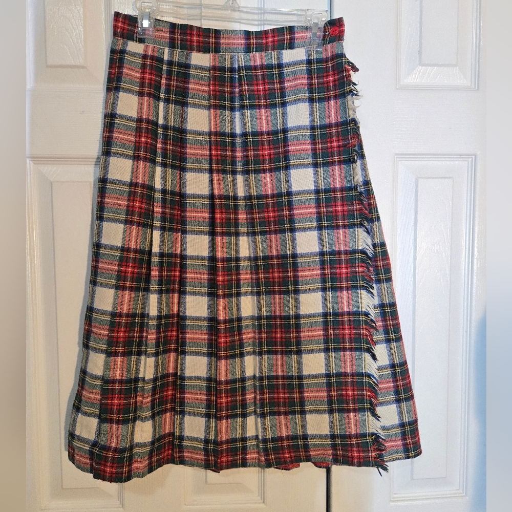 Vintage Union Made Plaid Women's Skirt